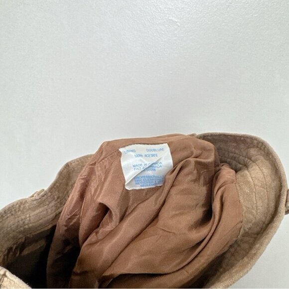 Danier Womens 2 Vintage Fringe Cowboy Western Faux Leather Pant - Picture 9 of 16